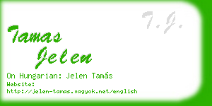 tamas jelen business card